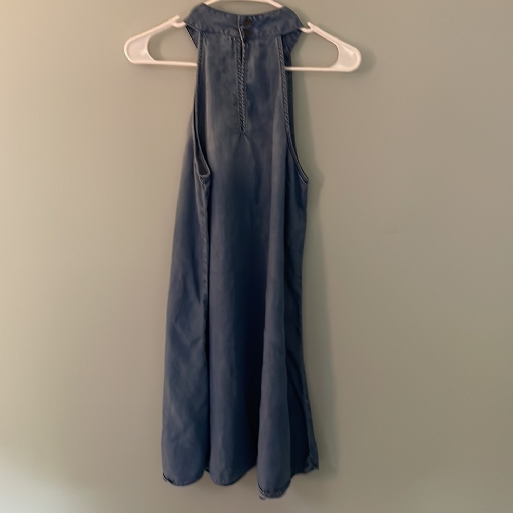 Anthropologie Cloth & Stone‎ Small Chambray swing dress. Size small 100% Lyocell - Picture 5 of 12